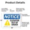 Signmission Elevator Out Of Order, 18 in W x Rectangle, Aluminum OS-2PACK-NS-A-1218-L-15578 - alternate 5